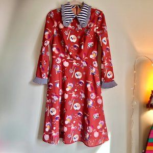 tanni Geometric Abstract Pattern Print Women High Quality Print Dress Size S